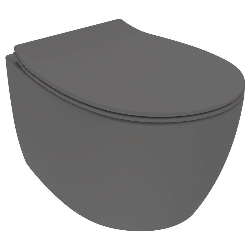 

Inodoro suspendido en gris mate con profundidad de 51 cm Ponsi Kite BCKTEGVASO0001 | Gris mate