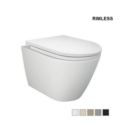 Inodoro suspendido Feeling Rimless gris mate