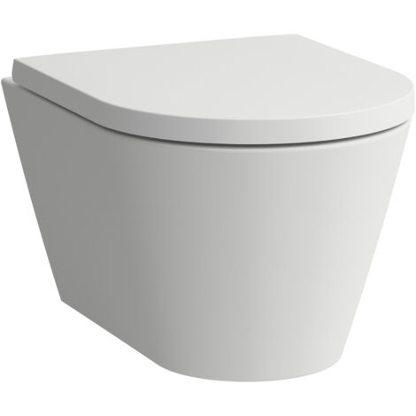 Inodoro suspendido KARTELL COMPACT rimless, washdown flush blanco mate LAUFEN