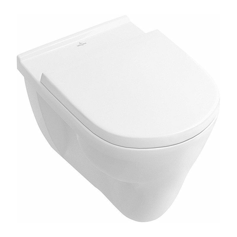 

Inodoro suspendido O.NOVO plano, 360 x 560 mm blanco AntiBac VILLEROY & BOCH