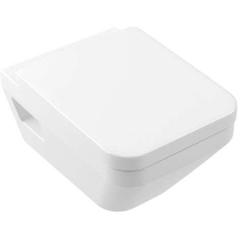 Inodoro suspendido sin reborde Villeroy & Boch Architectura TwistFlush [e³] rectangular con asiento