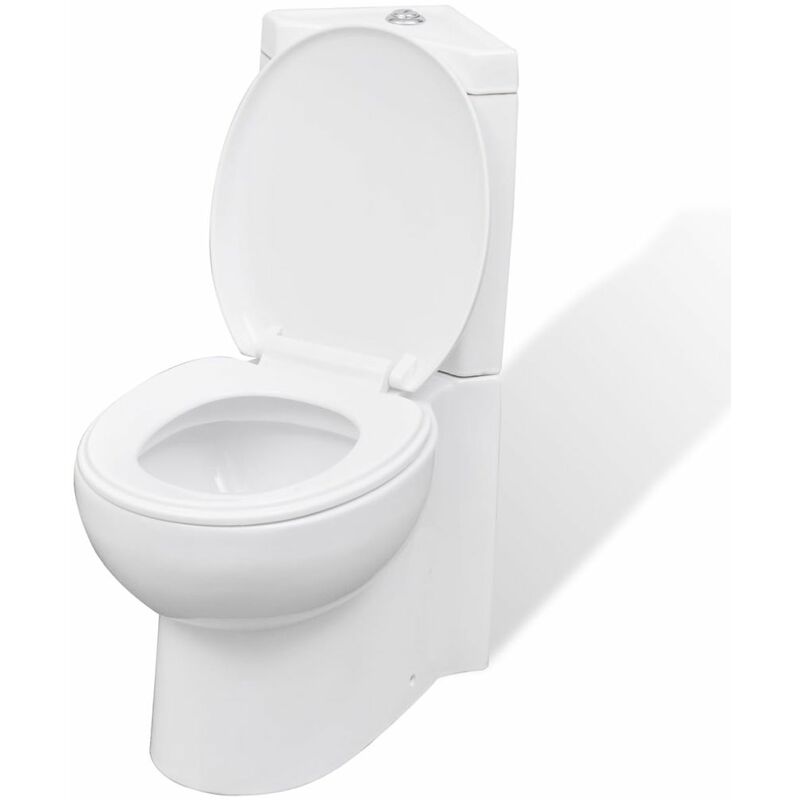

Inodoro WC de ceramica de esquina blanco