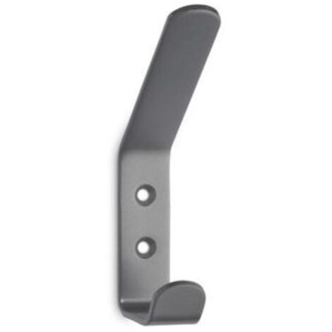 INOFIX colgador ac. doble cromo 3056 bolsa 1 , Colgador de acero doble 3056 1. - Color cromado. - Medidas 116x20x66mm. - Fijación con tornillos ( incluidos )