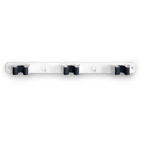 Inofix Colgador triple 3034 blanc rangement balais