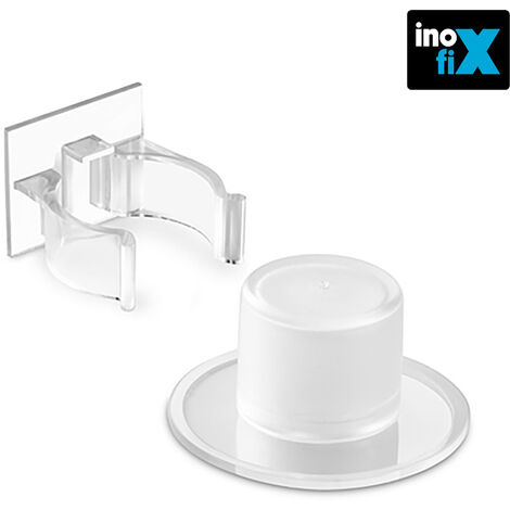 Inofix EDM 66610 paraurti adesivo trasparente e morsetto di fissaggio (blister)