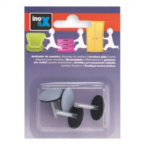 INOFIX Scivolo per Mobili con chiodo d22mm