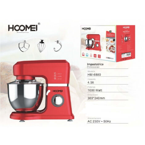 Inox Acciaio Per 4.5l Da 1000w 6 Velocity