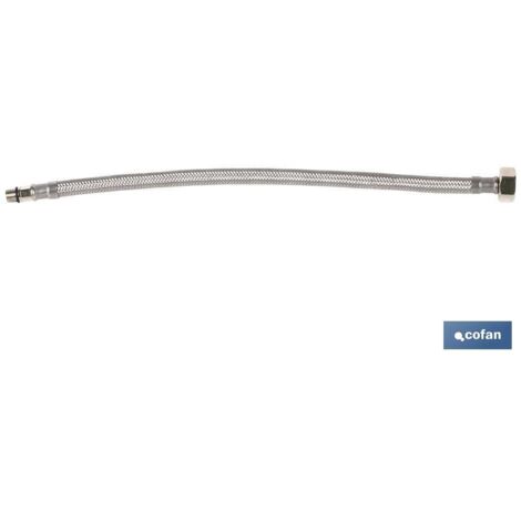 INOX Raccord Flexible M10x1 - H1/2 35 cm.
