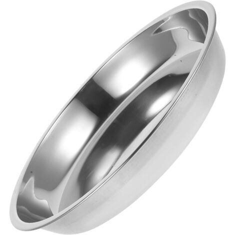 Inox Rond Extra pais Assiette Plate Acier Inoxydable Grand