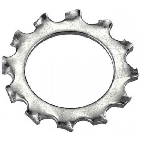 INOX TEC - 20PZ RONDELLE DENTELLATE IN ACCIAIO INOX 5MM