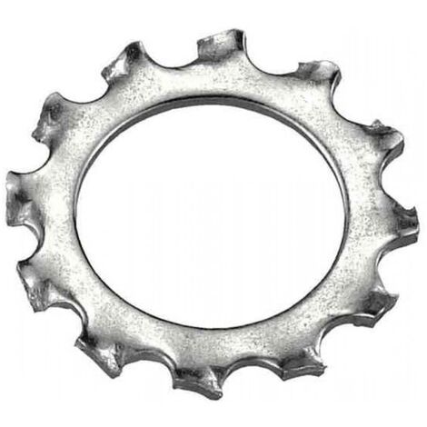 INOX TEC - 20PZ RONDELLE DENTELLATE IN ACCIAIO INOX 5MM