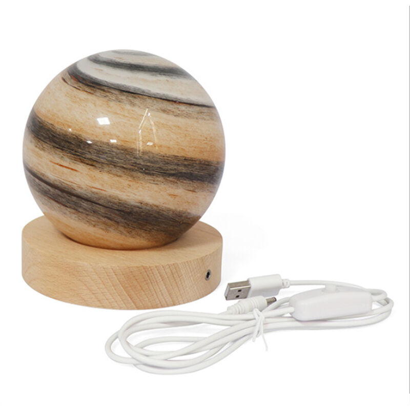 

Ins The Planet Luz de noche Uso domestico Decoracion de cabecera Lampara de mesa con carga USB, Un estilo