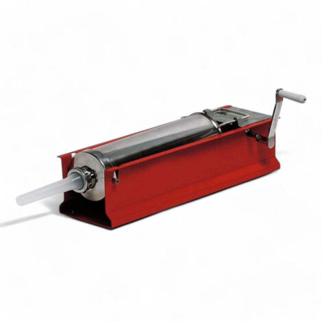 Insaccatrice manuale in acciaio inox 18-10 con imbuti e selezione di 2 velocità - 5 kg