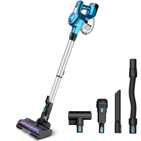 INSE S6, Aspirapolvere Senza Fili, Blu, 250 W, 1.2 Litri, 65 decibeles