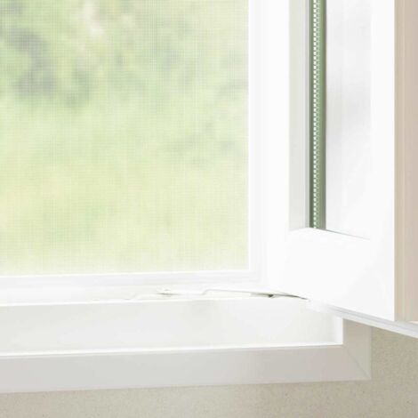 Insect Mesh Screen White 60 x 1000 cm Steel vidaXL