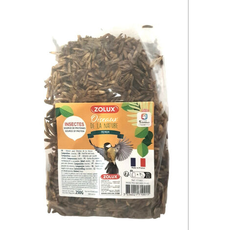 Insectes séchés 250 g pour oiseaux - zolux