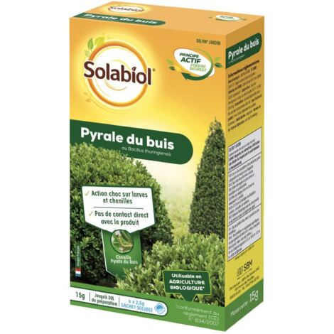 Insecticide naturel Pyrale du buis - étui 6 x 2,5 g
