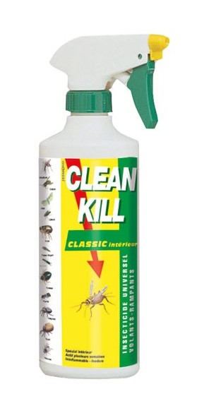 Insecticide pulvérisateur Clean Kill - tous insectes + anti-acariens - 500 mL - Fury