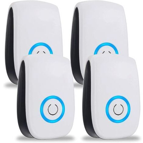 Insectifuge à ultrasons 22-65KHZ, puissant 4-Pack Inverter Insectifuge