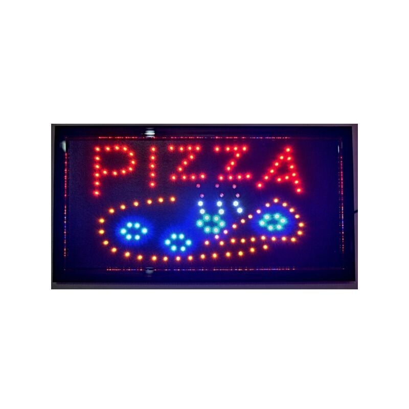 Image of Trade Shop - Insegna Luminosa a Led Con Scritta Pizza Per Pizzeria Ristorante Bar Vetrina