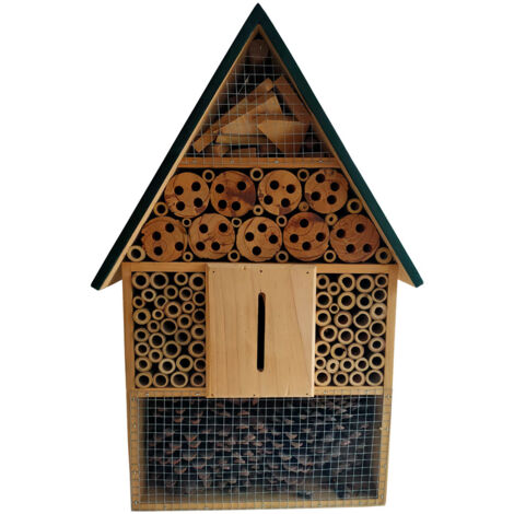 Insekten Haus Hotel Marien Käfer Bienen Brut Nist Kasten Kiefer Holz 55 cm