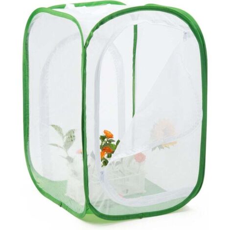 Insekten-Schmetterlings-Lebensraum-Schmetterlingsgarten-Kit Schmetterlings-Lebensraum-Käfig Faltbarer Pop-up, 60  60  90 cm