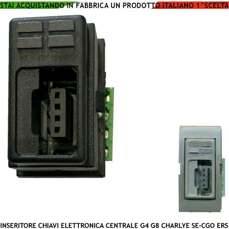 Inseritore Remoto Lettore Chiave Elettronica Ricambio o aggiunta delle Centrali Carlye G4 G8 Securvera Simply8 Isicuri Digital Key 2Z Fait Connessione 5 Poli MC-04 Simply8 KEY 2Z 90INK1DG ERS Protex
