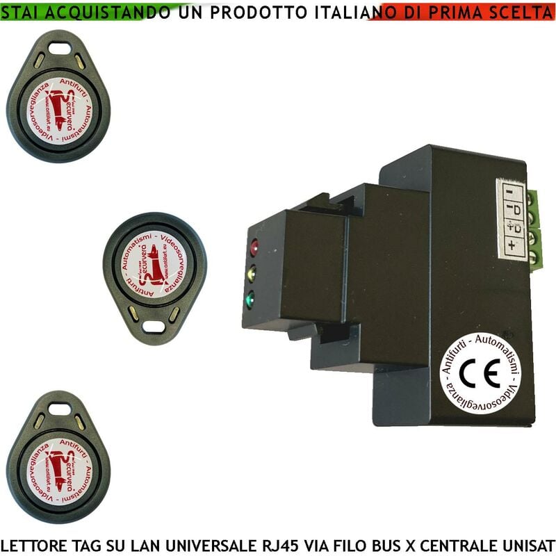 Inseritore Trasponder con 3 tag Codifica unisat
