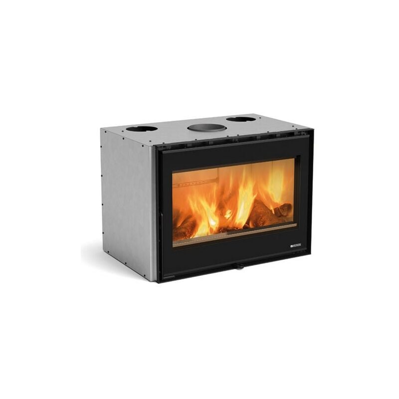 Insert à bois raccordable - nordica Inserto 80 Wide 5.0 12,4 kW Sans cadre 4 côtés
