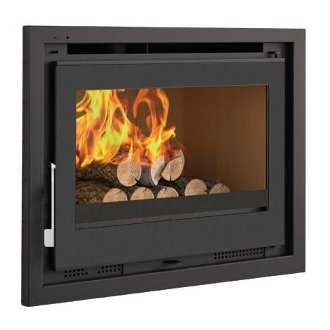 Insert à bois ventilé - FIREMATIC Waco 12.6 kW  Foyer en vermiculite - Porte fonte - sans vitre sérigraphiée