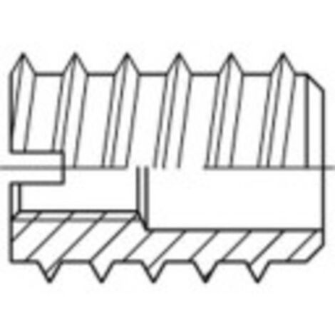 Insert à écrou TOOLCRAFT 144017 M3 8 mm acier 100 pc(s)