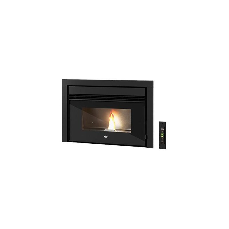 Insert à granulés ventilé Eva Calor Cesare 11.5 kW Sans cadre inférieur - Sans socle