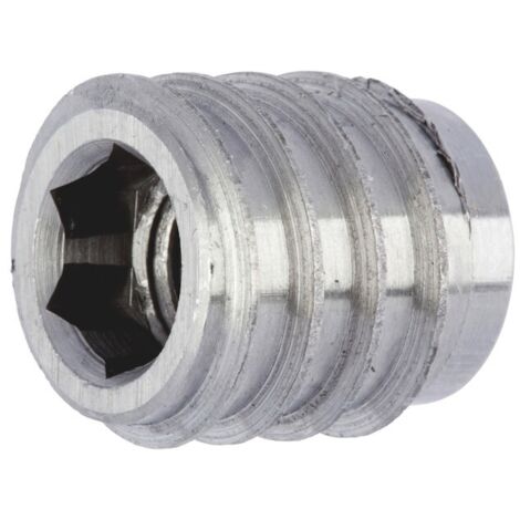 Insert à visser HC8, Allen n°8, perçage D12mm pour vis M8, 4 pièces.