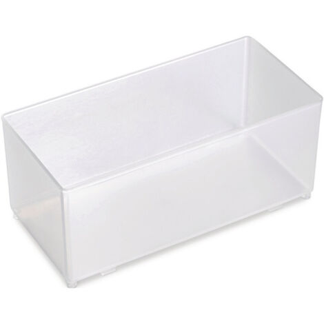 Insert boite 80 CA7-1 1/2 H69xL79xP163mm plastique transparent RAACO (Par 8)