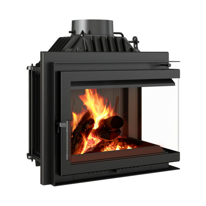 Insert cheminée smart ms 8 bs vitre à droite