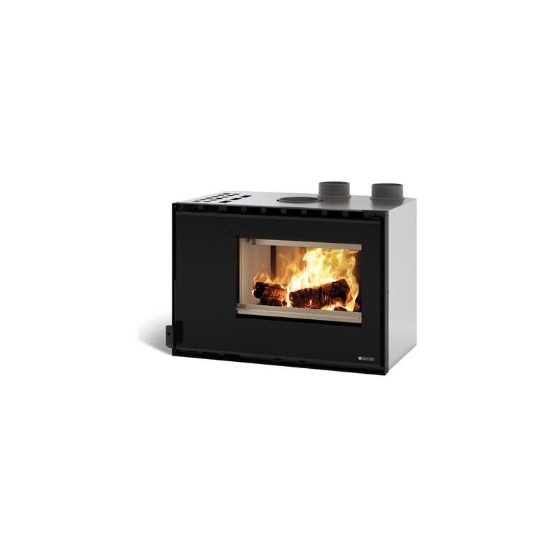 Nordica - Insert à bois raccordable ventilé canalisable - la Inserto 80 High Pressure 7.9 kW