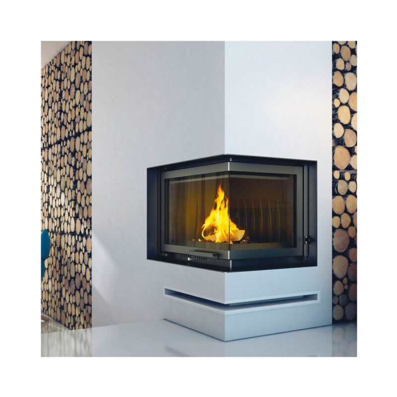 Insert cheminée ZUZIA 16 BS vitre à droite ouverture relevable