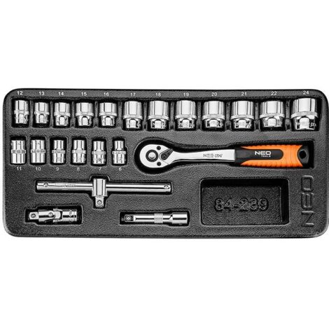Insert cliquet et douilles 3/8 NEO TOOLS 84-239 22 pièces