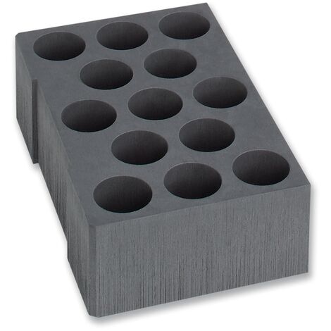 Insert de cartouche en silicone 1000010141 – Pour 13 cartouches de 53mm – Dimensions 95x295mm – Compatible L-BOXX 374 – Bs Systems