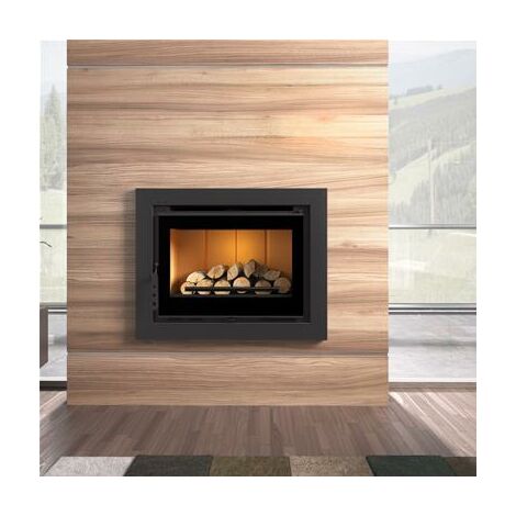 Insert de cheminée en acier 12.5 Kw acier