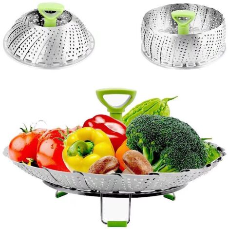 Insert De Cuisson À Vapeur En Acier Inoxydable Insert De Cuisine À Vapeur Pour Casseroles De 18 À 28 Cm À Réglage Continu Cuiseur À Vapeur Réglable En Continu Pour Cuiseur À Vapeur Sans Bpa Sans Rouil