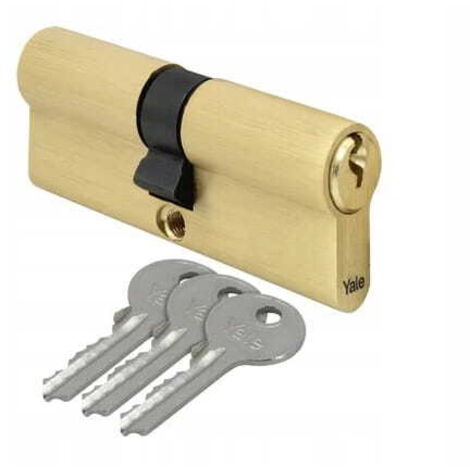 Insert de serrure de porte 30/35 laiton doré
