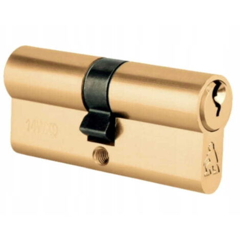 Insert de serrure de porte en laiton 30/40 mm + 3 clés