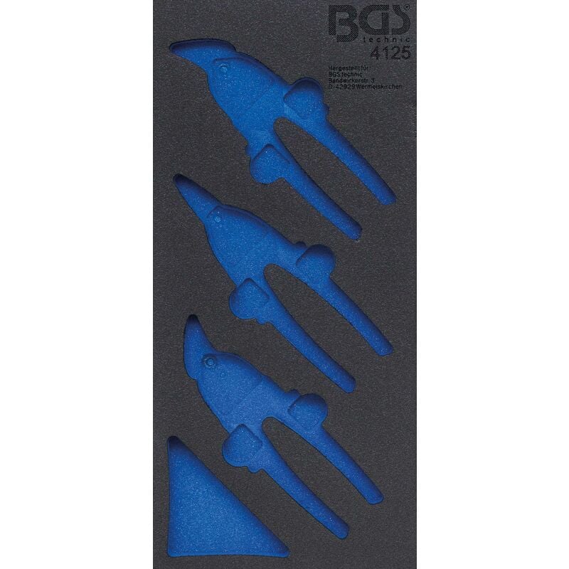 Insert de servante d'atelier 1/3, vide pour art. 4125 bgs 4125-1