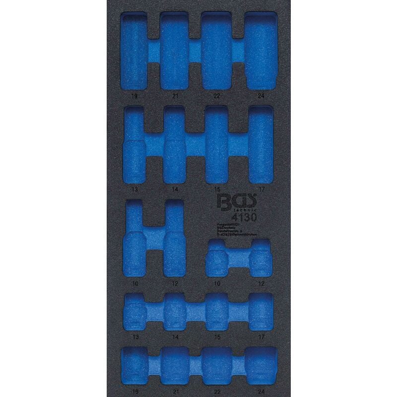 Insert de servante d'atelier 1/3, vide pour art. 4130 bgs 4130-1