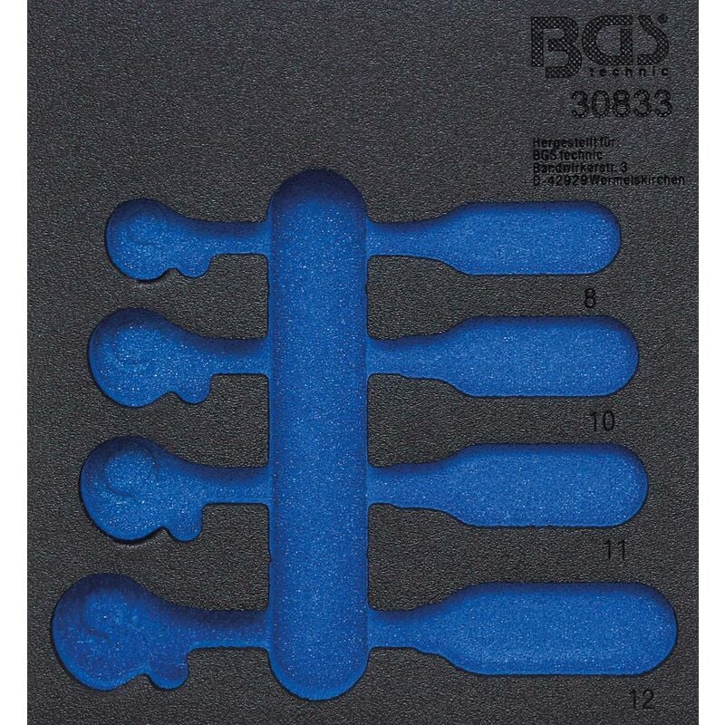 Bgs Technic - insert de servante d'atelier 1/6 vide pour art. 30833 bgs 30833-1