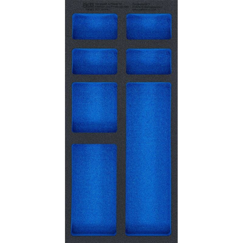 Bgs Technic - insert de servante d'atelier 1/3, vide : 7 tablettes 408 x 189 x 32 mm bgs 74363