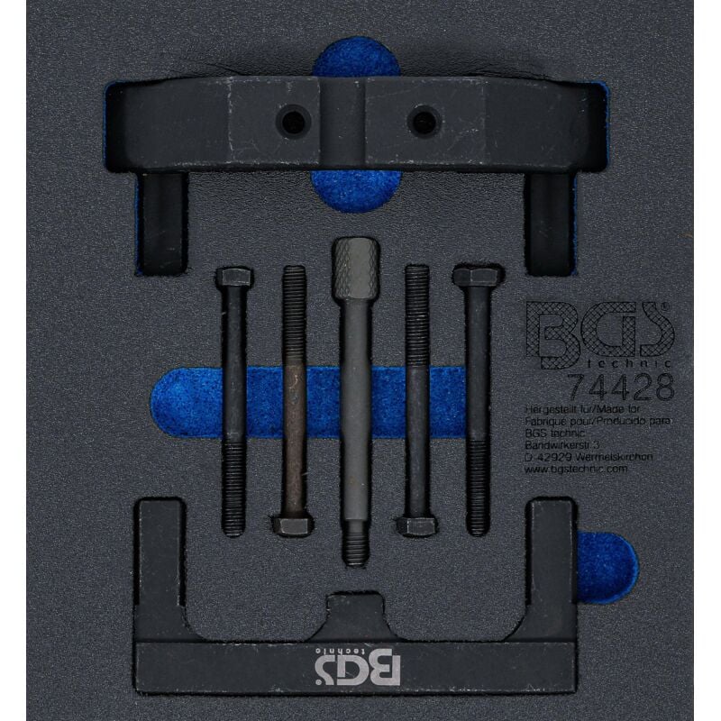 Bgs Technic - Insert de servante d'atelier 1/6: Coffret de calage pour vag 4.0 fsi, tfsi