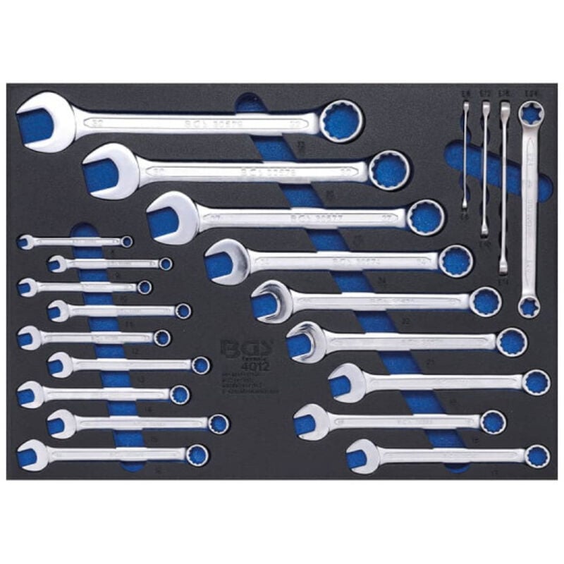 Bgs Technic - Insert de servante d'atelier 3/3 : Clés mixtes et profil e 22 pièces