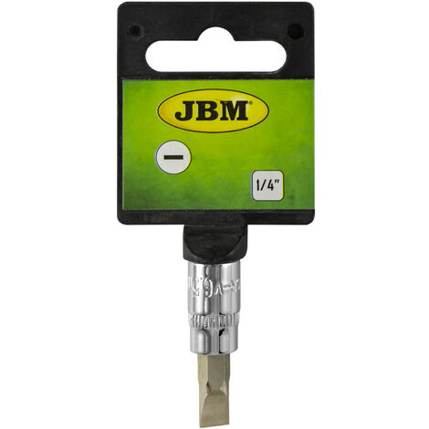 Insert de tournevis plat (SL) DE 55 mm. Chrome  JBM13379